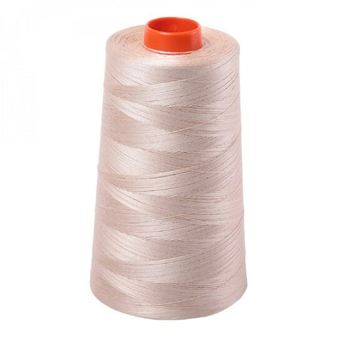 AURIFIL Cone 2312 Ermine Beige Cream Egyptian Mako Cotton 50 Weight Wt 5900 Meters 6452 Yards Quilt Cotton Quilting Thread