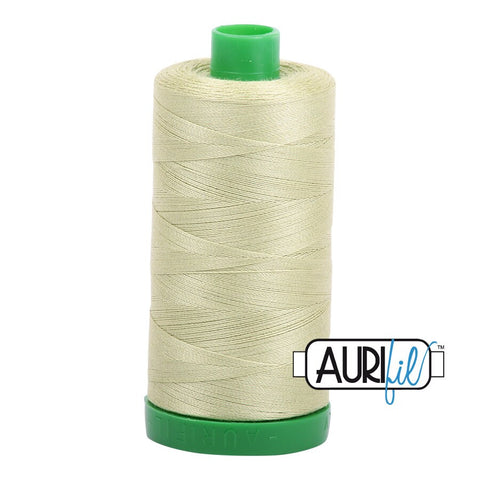 AURIFIL 2886 Avocado Yellow Green MAKO 40 Weight Wt 1000m 1094y Spool Quilt Cotton Quilting Thread
