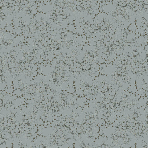 Dark and Stormy Maywood Blue Tan Grey Gray Brown Floral Cotton 10 inch Fabric Layer Cake LC