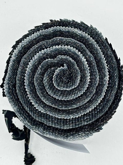 Java Batiks Stone Grey Gray Black Batik Jelly Roll 40 2.5 Inch Fabric Strips ST-MASJAB-STO3