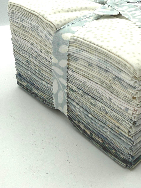 Java Batiks Winter Whites Light Grey to Medium Gray Lights Batik Fat Quarters 20 Fqs Fabric 18 x 22 FQ-MASJAB-WIN2