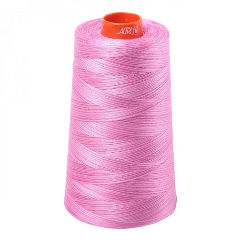 AURIFIL Variegated Cone 3660 Bubble Gum Pink Egyptian Mako Cotton 50 Weight Wt 5900 Meters 6452 Yards Quilt Cotton Quilting Thread