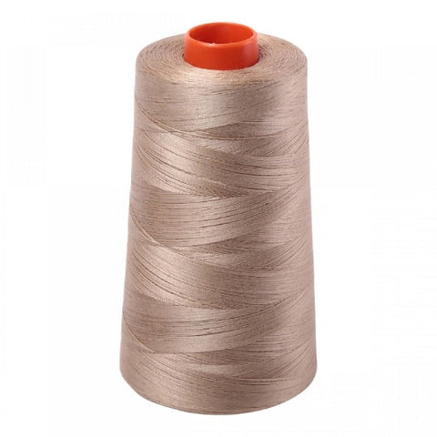 AURIFIL Cone 2325 Linen Tan Beige Egyptian Mako Cotton 50 Weight Wt 5900 Meters 6452 Yards Quilt Cotton Quilting Thread