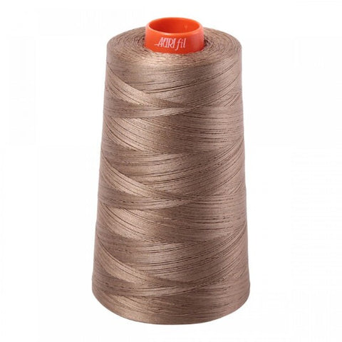 AURIFIL Cone 2370 Sandstone Tan Brown Egyptian Mako Cotton 50 Weight Wt 5900 Meters 6452 Yards Quilt Cotton Quilting Thread