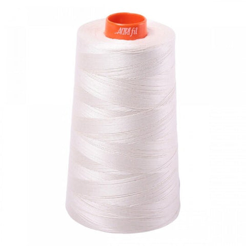 AURIFIL Cone 2311 Muslin Off White Egyptian Mako Cotton 50 Weight Wt 5900 Meters 6452 Yards Quilt Cotton Quilting Thread
