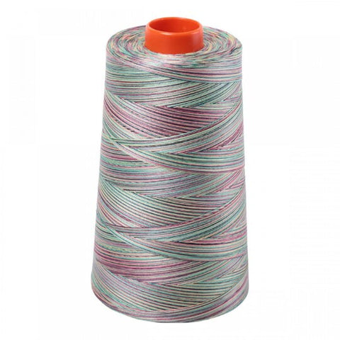 AURIFIL Variegated Cone 3817 Marrakesh Rainbow Egyptian Mako Cotton 50 Weight Wt 5900 Meters 6452 Yards Quilt Cotton Quilting Thread