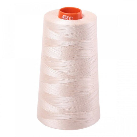 AURIFIL Cone 2000 Light Sand Beige Cream Egyptian Mako Cotton 50 Weight Wt 5900 Meters 6452 Yards Quilt Cotton Quilting Thread