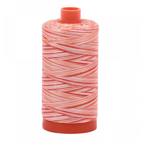 AURIFIL Variegated 4659 Mango Mist MAKO 50 Weight Wt 1300m 1422y Red Pink Spool Quilt Cotton Quilting Thread