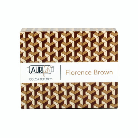 Aurifil FLORENCE Color Builder Mako Cotton 50 Weight Wt Large Spool Brown Tan Beige Quilting Thread Set of 3 2312 6010 2360