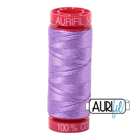 AURIFIL 2520 Violet Purple MAKO 12 Weight Wt 54 Yards Spool Quilt Cotton Quilting Thread
