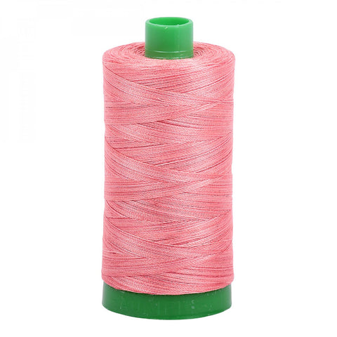 AURIFIL Variegated 4250 Flamingo MAKO 40 Weight Wt 1000m 1094y Quilt Cotton Quilting Thread