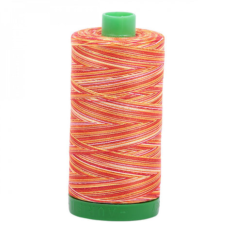 AURIFIL Variegated 4657 Tramonto A Zoagli Orange Yellow MAKO 40 Weight Wt 1000m 1094y Quilt Cotton Quilting Thread
