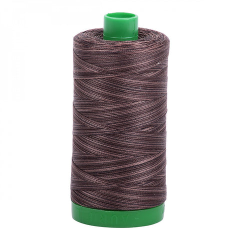AURIFIL Variegated 4671 Mocha Mousse MAKO 40 Weight Wt 1000m 1094y Quilt Cotton Quilting Thread