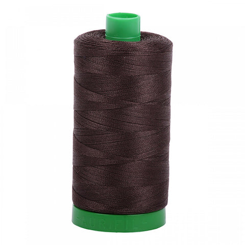 AURIFIL 5024 Dark Brown MAKO 40 Weight Wt 1000m 1094y Spool Quilt Cotton Quilting Thread