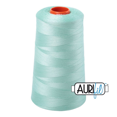 AURIFIL Cone 2835 Medium Mint Green Egyptian Mako Cotton 50 Weight Wt 5900 Meters 6452 Yards Quilt Cotton Quilting Thread