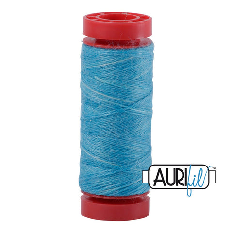 Aurifil LANA WOOL 8008 Baby Blue Eyes Variegated 12 Weight Wt 50 Meters 54 Yards Spool Quilt Wool Quilting Thread