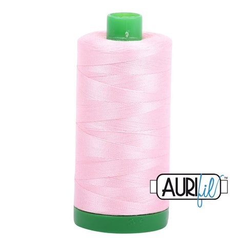 AURIFIL 2423 Baby Pink MAKO 40 Weight Wt 1000m 1094y Quilt Cotton Quilting Thread