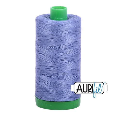 AURIFIL 2525 Dusty Blue Violet MAKO 40 Weight Wt 1000m 1094y Spool Quilt Cotton Quilting Thread