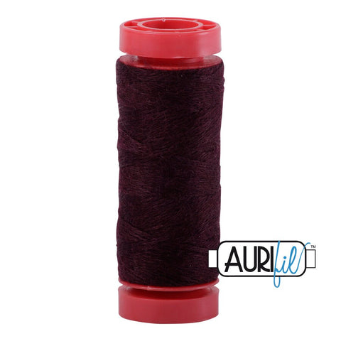 Aurifil LANA WOOL 8465 Wine Dark Red 12 Weight Wt 50 Meters 54 Yards Spool Quilt Wool Quilting Thread