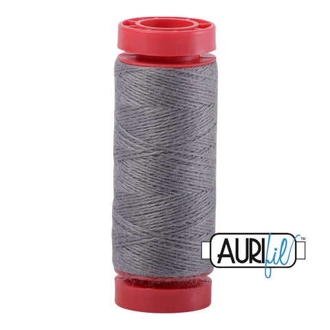 Aurifil LANA WOOL 8610 Medium Grey Gray 12 Weight Wt 50 Meters 54 Yards Spool Quilt Wool Quilting Thread