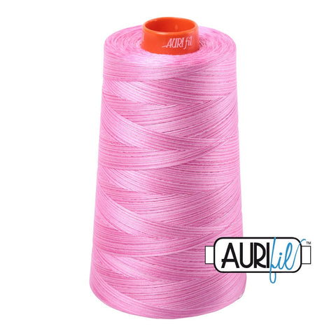 AURIFIL Variegated Cone 3660 Bubble Gum Pink Egyptian Mako Cotton 50 Weight Wt 5900 Meters 6452 Yards Quilt Cotton Quilting Thread