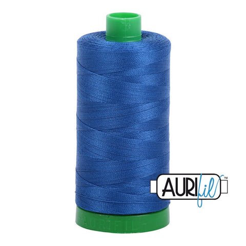 AURIFIL 2740 Dark Cobalt Blue MAKO 40 Weight Wt 1000m 1094y Spool Quilt Cotton Quilting Thread