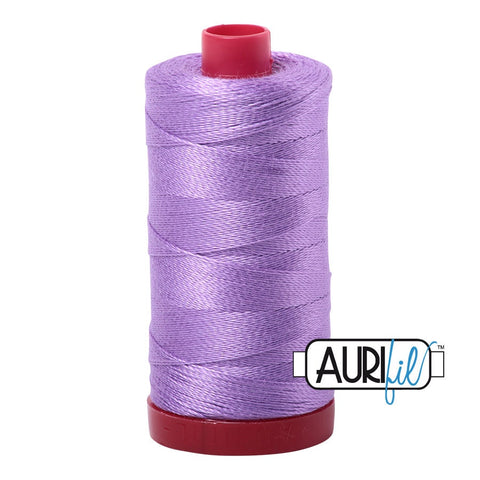 AURIFIL 2520 Violet MAKO 12 Weight Wt 350M 356Yd Spool Quilt Cotton Quilting Thread