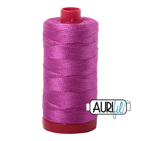 AURIFIL 2535 Magenta Pink MAKO 12 Weight Wt 350M 356Yd Spool Quilt Cotton Quilting Thread