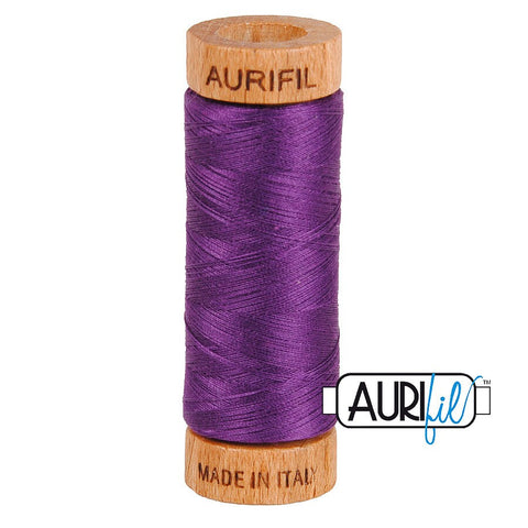 AURIFIL 2545 Medium Purple MAKO 80 Weight Wt 274 meters 300 yards Spool Quilt Hand Applique Cotton Quilting Thread