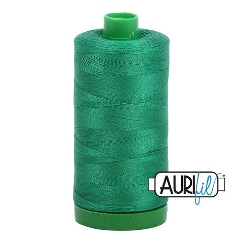AURIFIL 2870 Green MAKO 40 Weight Wt 1000m 1094y Spool Quilt Cotton Quilting Thread