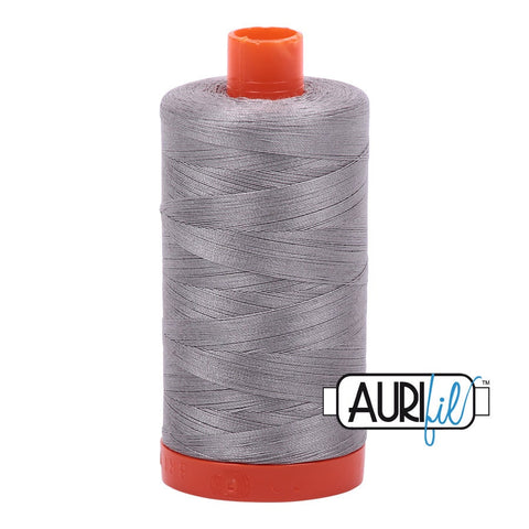 AURIFIL 2620 Stainless Steel MAKO 50 Weight Wt 1300m 1422y Spool Grey Gray Charcoal Quilt Cotton Quilting Thread