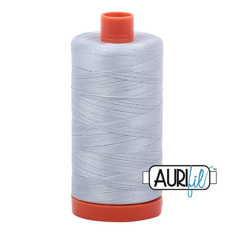 AURIFIL 2846 Iceberg MAKO 50 Weight Wt 1300m 1422y Spool Light Blue Gray Grey Quilt Cotton Quilting Thread