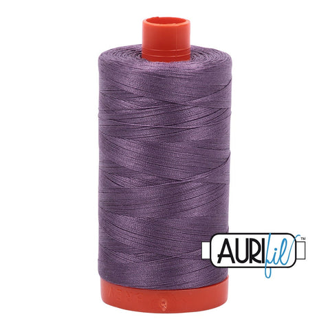 AURIFIL 6735 Plumtastic MAKO 50 Weight Wt 1300m 1422y Spool Soft Lavender Purple Quilt Cotton Quilting Thread