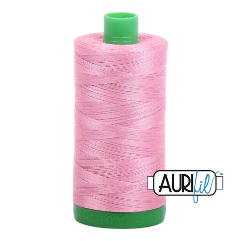 AURIFIL 2430 Antique Rose Pink MAKO 40 Weight Wt 1000m 1094y Spool Quilt Cotton Quilting Thread