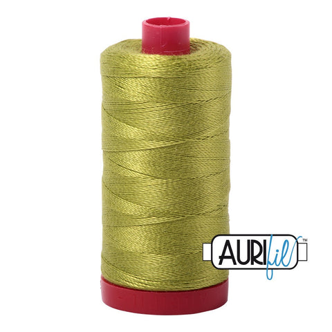 AURIFIL 1147 Light Leaf Green MAKO 12 Weight Wt 350M 356Yd Spool Quilt Cotton Quilting Thread