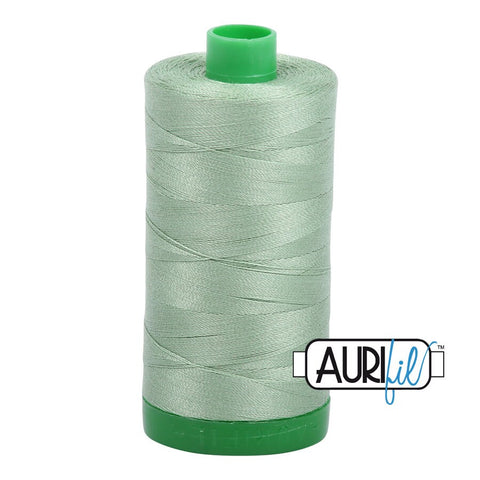 AURIFIL 2840 Loden Green Sage MAKO 40 Weight Wt 1000m 1094y Spool Quilt Cotton Quilting Thread