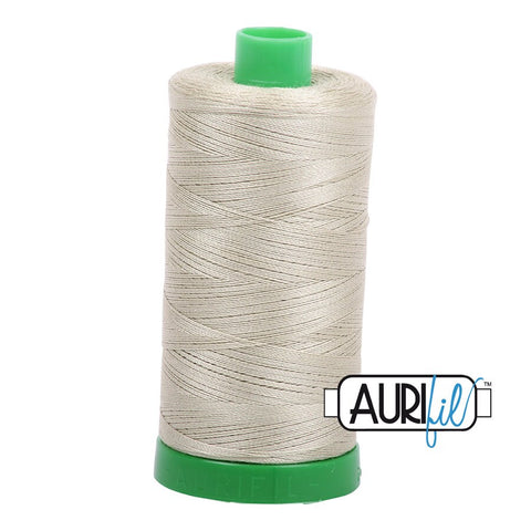 AURIFIL 5020 Light Military Green Camo MAKO 40 Weight Wt 1000m 1094y Spool Quilt Cotton Quilting Thread