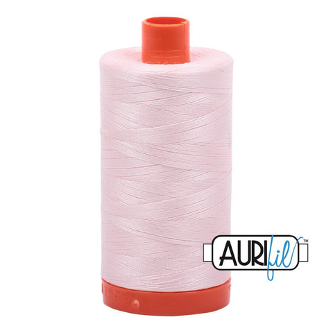 AURIFIL 6723 Fairy Floss Pink MAKO 50 Weight Wt 1300m 1422y Spool Quilt Cotton Quilting Thread