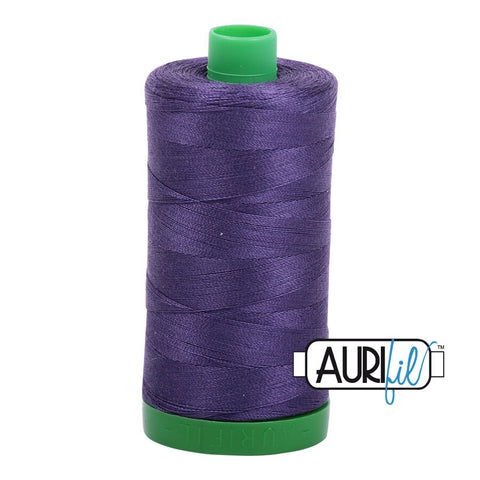 AURIFIL 2581 Dark Dusty Grape Purple MAKO 40 Weight Wt 1000m 1094y Spool Quilt Cotton Quilting Thread