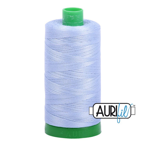 AURIFIL 2770 Very Light Delft Blue MAKO 40 Weight Wt 1000m 1094y Spool Quilt Cotton Quilting Thread