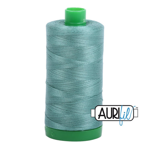 AURIFIL 2850 Medium Juniper Green MAKO 40 Weight Wt 1000m 1094y Spool Quilt Cotton Quilting Thread