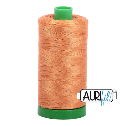 AURIFIL 5009 Medium Orange MAKO 40 Weight Wt 1000m 1094y Spool Quilt Cotton Quilting Thread