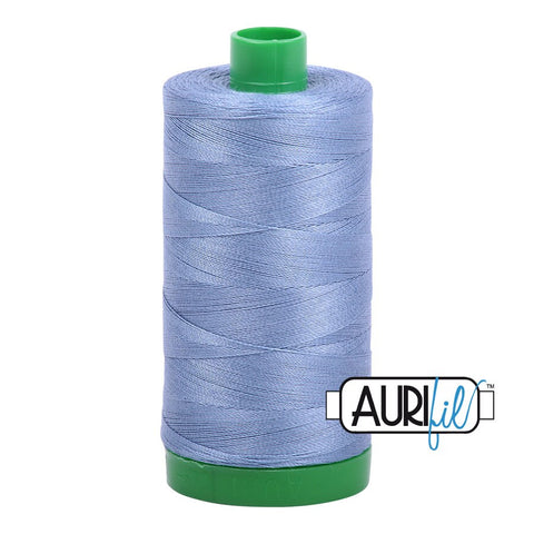 AURIFIL 6720 Slate Blue MAKO 40 Weight Wt 1000m 1094y Spool Quilt Cotton Quilting Thread