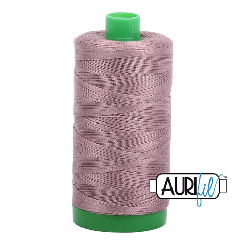 AURIFIL 6731 Tiramisu MAKO 40 Weight Wt 1000m 1094y Spool Mocha Mink Taupe Brown Quilt Cotton Quilting Thread