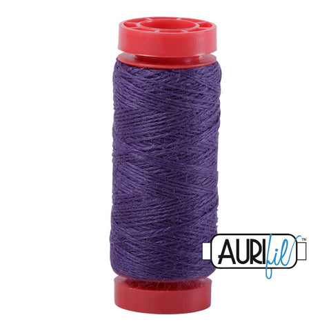 Aurifil LANA WOOL 8550 Aubergine Purple 12 Weight Wt 50 Meters 54 Yards Spool Quilt Wool Quilting Thread