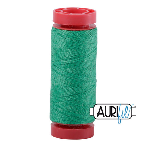 Aurifil LANA WOOL 8875 Kelly Green 12 Weight Wt 50 Meters 54 Yards Spool Quilt Wool Quilting Thread