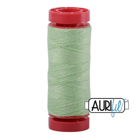 Aurifil LANA WOOL 8860 Light Fresh Mint Green 12 Weight Wt 50 Meters 54 Yards Spool Quilt Wool Quilting Thread