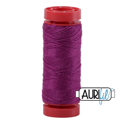 Aurifil LANA WOOL 8540 Violet Magenta Purple 12 Weight Wt 50 Meters 54 Yards Spool Quilt Wool Quilting Thread
