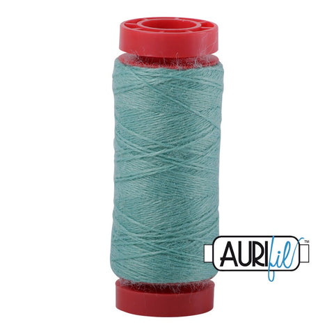 Aurifil LANA WOOL 8865 Sea Foam Green 12 Weight Wt 50 Meters 54 Yards Spool Quilt Wool Quilting Thread