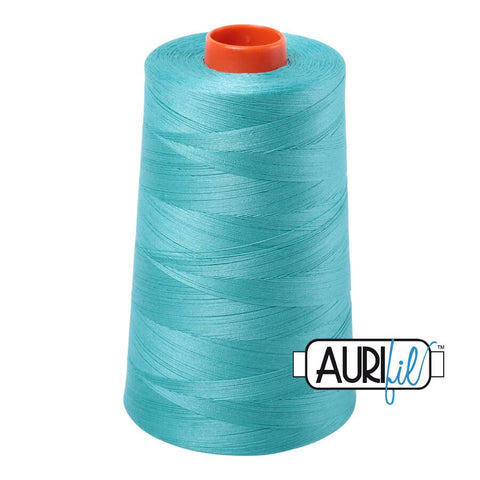 AURIFIL Cone 1148 Light Jade Teal Green Cotton 50 Weight Wt 5900 Meters 6452 Yards Quilt Cotton Quilting Thread